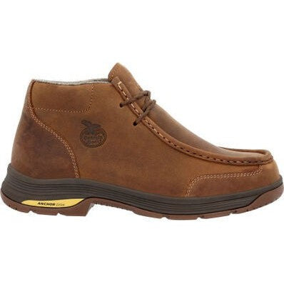 Georgia Men's Athens Superlyte 5" Alloy Toe Waterproof Wallabee Boot- Brown- GB00647 - Overlook Boots