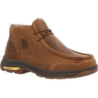 Georgia Men's Athens Superlyte 5" Alloy Toe Waterproof Wallabee Boot- Brown- GB00647 8 / Medium / Brown - Overlook Boots