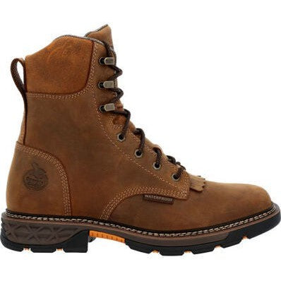Georgia Men's Carbo Tec FLX 8" Alloy Toe Waterproof Lacer Work Boot -Brown- GB00650 - Overlook Boots