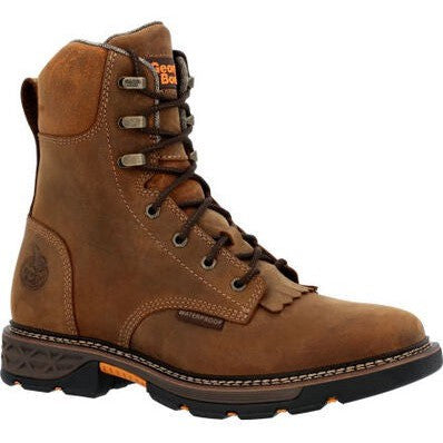 Georgia Men's Carbo Tec FLX 8" Alloy Toe Waterproof Lacer Work Boot -Brown- GB00650 7 / Medium / Brown - Overlook Boots