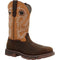 Georgia Men's Carbo Tec FLX 11" Soft Toe Waterproof Western Work Boot- Brown- GB00671 7 / Medium / Brown - Overlook Boots