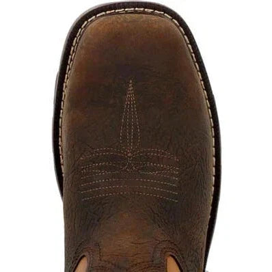 Georgia Men's Carbo Tec FLX 11" Alloy Toe Waterproof Western Work Boot- Brown- GB00672 - Overlook Boots