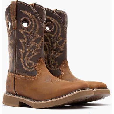 Georgia Men's Core 37 11" Soft Toe Waterproof Western Work Boot - Brown - GB00691 - Overlook Boots