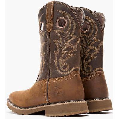 Georgia Men's Core 37 11" Soft Toe Waterproof Western Work Boot - Brown - GB00691 - Overlook Boots