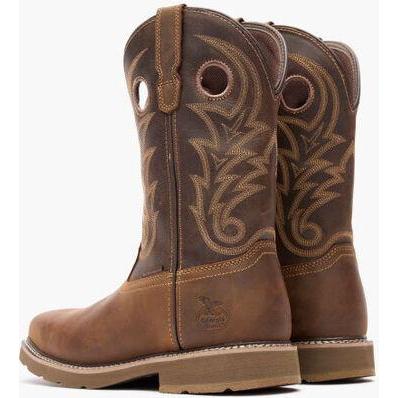 Georgia Men's Core 37 11" Steel Toe Waterproof Western Work Boot - Brown - GB00692 - Overlook Boots
