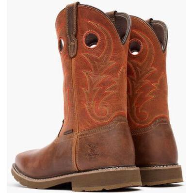 Georgia Men's Core 37 11" Soft Toe Waterproof Western Work Boot - Brown - GB00693 - Overlook Boots