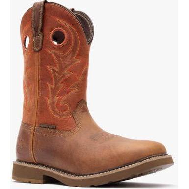Georgia Men's Core 37 11" Soft Toe Waterproof Western Work Boot - Brown - GB00693 7 / Medium / Brown - Overlook Boots