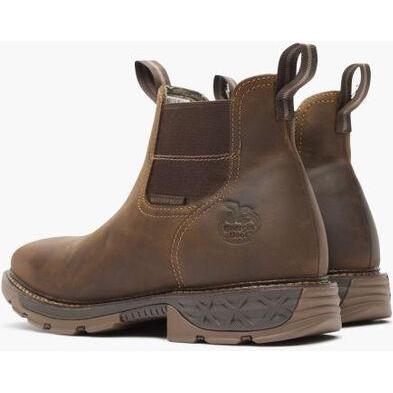 Georgia Men's Carbo-Tec FLX 6" Alloy Toe Waterproof Chelsea Work Boot - Brown - GB00701 - Overlook Boots