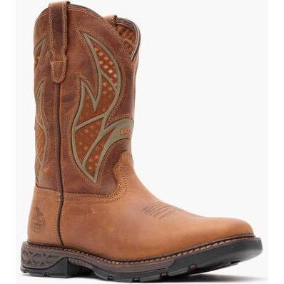 Georgia Men's Carbo Tec Flx 11" Pull On Insulkul Western Work Boot - Brown - GB00702 7 / Medium / Brown - Overlook Boots
