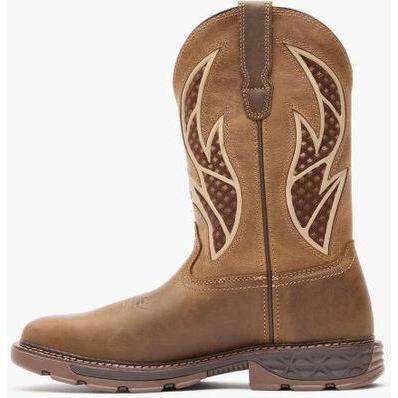 Georgia Men's Carbo Tec Flx 11" Alloy Toe Pull On Insulkul Work Boot - Tan - GB00711 - Overlook Boots