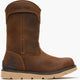 Georgia Men's Carbon Flex 11" Soft Toe Waterproof Pull On Wedge Work Boot - Brown - GB00715 - Overlook Boots