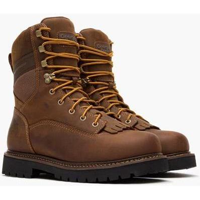 Georgia Men's Core 37 9" Soft Toe Waterproof Low Heel Logger Work Boot - Brown - GB00719 - Overlook Boots