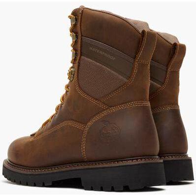 Georgia Men's Core 37 9" Soft Toe Waterproof Low Heel Logger Work Boot - Brown - GB00719 - Overlook Boots
