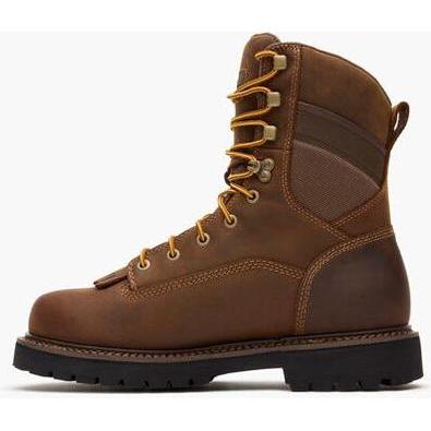 Georgia Men's Core 37 9" Soft Toe Waterproof Low Heel Logger Work Boot - Brown - GB00719 - Overlook Boots