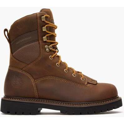 Georgia Men's Core 37 9" Soft Toe Waterproof Low Heel Logger Work Boot - Brown - GB00719 - Overlook Boots