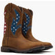 Georgia Men's Carbo Tec Flx 11" Square Toe Patriotic Western Work Boot - Brown - GB00721 - Overlook Boots