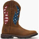 Georgia Men's Carbo Tec Flx 11" Square Toe Patriotic Western Work Boot - Brown - GB00721 - Overlook Boots