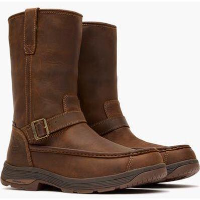 Georgia Men's Athens SuperLyte 11" Soft Toe Wellington Work Boot - Brown - GB00723 - Overlook Boots
