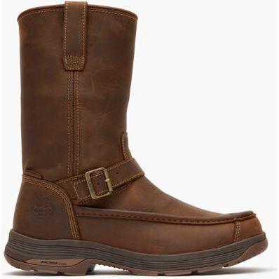 Georgia Men's Athens SuperLyte 11" Soft Toe Wellington Work Boot - Brown - GB00723 - Overlook Boots