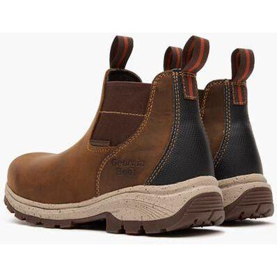 Georgia Women's Eagle Trail 5" Alloy Toe WP Chelsea Work Boot - Brown - GB00725 - Overlook Boots