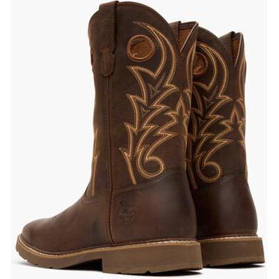 Georgia Men's Core 37 11" Steel Toe Pull-On Western Work Boot - Brown - GB00727 - Overlook Boots