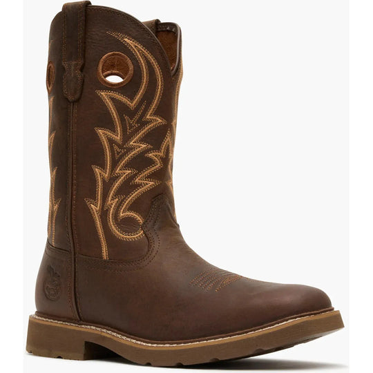 Georgia Men's Core 37 11" Soft Toe Pull-On Western Work Boot - Brown - GB00726 7 / Medium / Brown - Overlook Boots