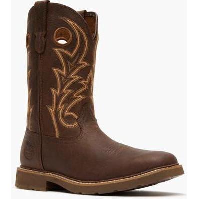 Georgia Men's Core 37 11" Steel Toe Pull-On Western Work Boot - Brown - GB00727 7 / Medium / Brown - Overlook Boots