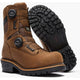 Georgia Men's LTX Logger 9" Comp Toe Waterproof BOA Work Boot- Brown- GB00732 - Overlook Boots