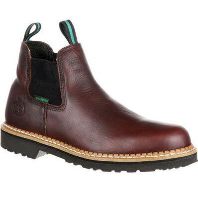 Georgia Men's Giant 5" Steel Toe Waterproof High Romeo Work Boot -Brown- GR530 - Overlook Boots