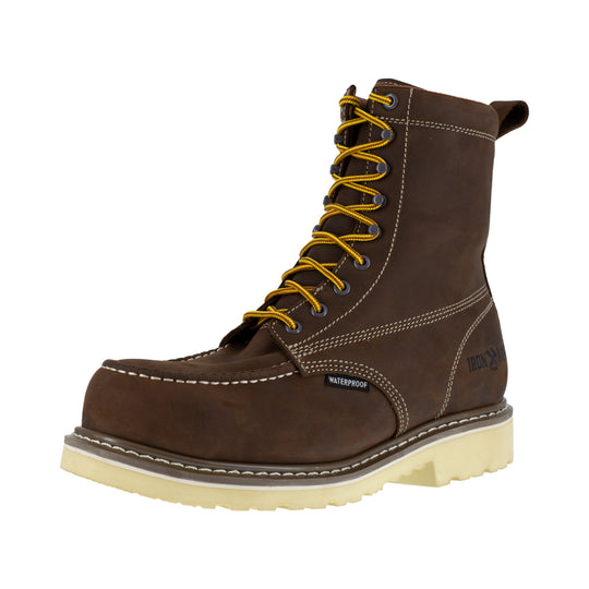 Iron Age Men's Solidifier 8" Composite Toe Waterproof Work Boot - Brown - IA5082 - Overlook Boots