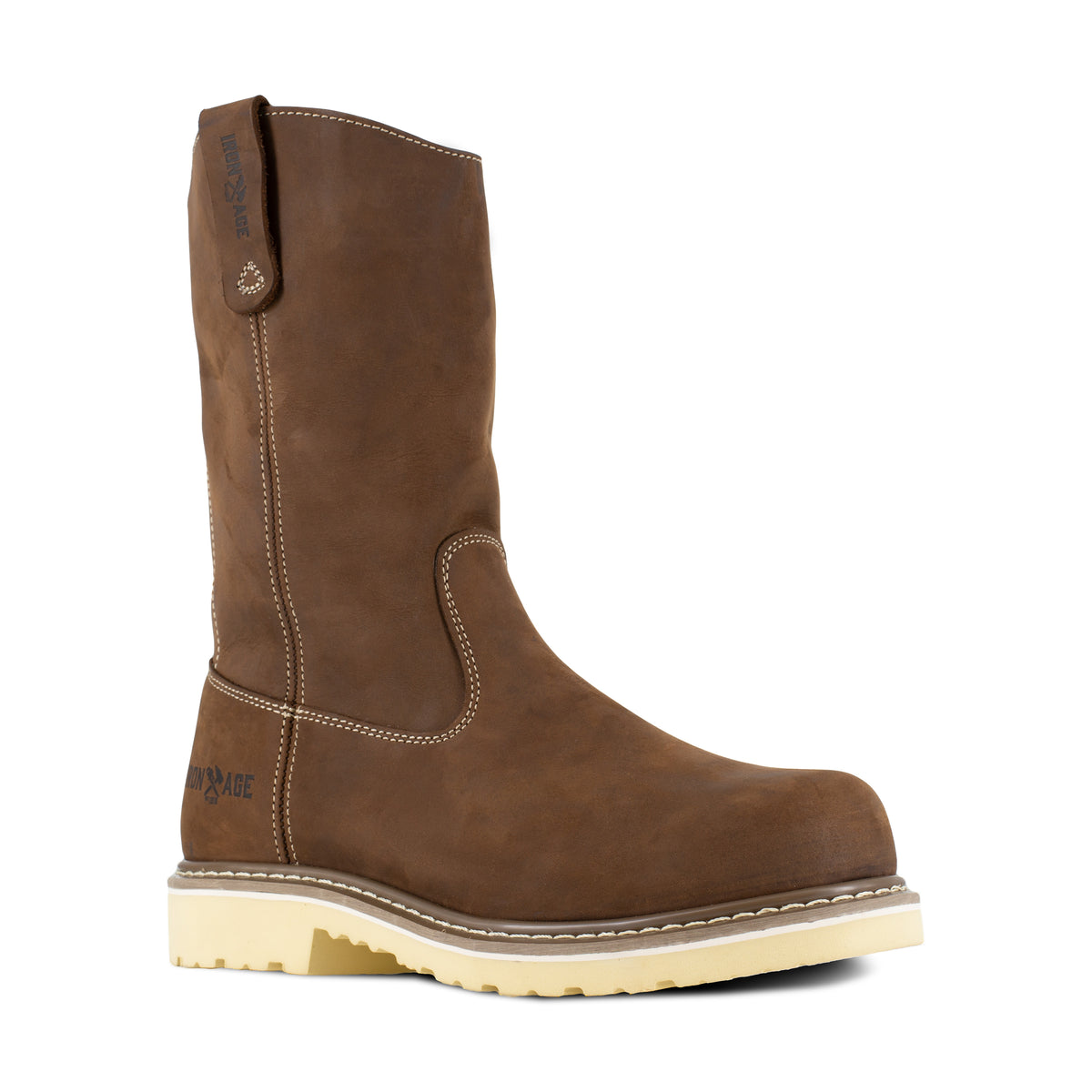 Iron Age Men's Solidifier 11" Composite Toe Wellington Work Boot - Brown - IA5090 7 / Medium / Brown - Overlook Boots