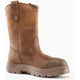Steel Blue Men's Heeler Scuff 10" Steel Toe WP Work Boot- Brown- 812965 - Overlook Boots