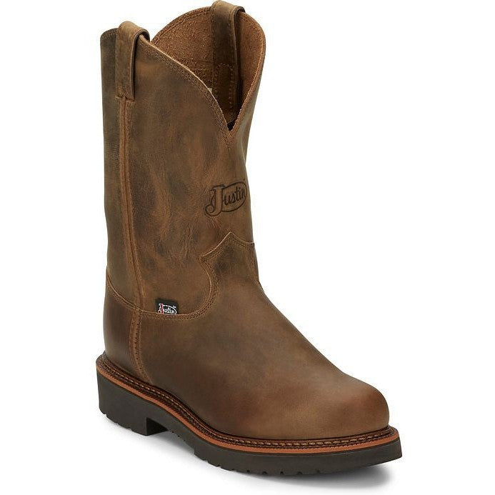 Justin Men's Blueprint 11” Slip Resistant Work Boot - Tan Gaucho - 4440 - Overlook Boots