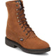Justin Men's Conductor 8" Slip Resistant Made in USA Work Boot - Hazel - 760 6 / Wide / Brown - Overlook Boots