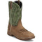Justin Men's Nitread 11" Comp Toe Waterproof Pull On Work Boot- Brown- CR3210 7 / Medium / Brown - Overlook Boots