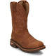 Justin Men's Resistor 11" Nano Composite Toe Western Work Boot -Brown- CR4016 - Overlook Boots