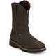 Justin Men's USA Made Billings 11" Steel Toe Waterproof Western Work Boot - HL4235 12 / Medium / Brown - Overlook Boots