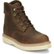 Justin Men's Maxwell 6" Slip Resistant Lace Up Work Boot- Tan - OW708 6 / Medium / Tan - Overlook Boots