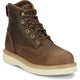 Justin Men's Maxwell 6" Steel Toe Lace Up Work Boot- Tan- OW709 6 / Medium / Tan - Overlook Boots