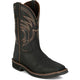 Justin Men's Widowmaker 11" Square Toe Waterproof Western Work Boot - Black - SE4240 7 / Medium / Black - Overlook Boots