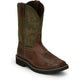 Justin Men's Keavan 11" Steel Toe Waterproof Met Guard Slip Resistant Work Boot - Dark Brown - SE4570 - Overlook Boots