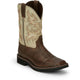 Justin Men's Driller 11" Square Toe Slip Resistant Work Boot - Copper - SE4683 7 / Medium / Dark Brown - Overlook Boots