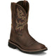 Justin Men's Driller 11" Waterproof Slip Resistant Work Boot - Tan/Brown - SE4689 - Overlook Boots