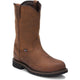 Justin Men's Drywall 10" Steel Toe Waterproof Slip Resistant Work Boot - Whiskey Brown - SE4961 - Overlook Boots