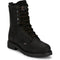 Justin Men's Truckton 8" Steel Toe Waterproof Slip Resistant Lace Up Work Boot - Onyx Black - SE636 7 / Medium / Black - Overlook Boots