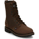 Justin Men's Drywall 8" Waterproof Lace Up Work Boot - Aged Brown - SE960 - Overlook Boots