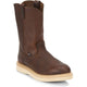 Justin Men's Axe 10" Soft Round Toe Wedge Work Boot - Light Brown - WK4908 - Overlook Boots