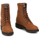 Justin Men's Conductor 8" Slip Resistant Made in USA Work Boot - Hazel - 760 - Overlook Boots