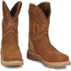 Justin Men's Montana 11" Nano Composite Toe Waterproof Work Boot - Rust Brown - CR2124 - Overlook Boots