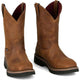 Justin Men's Ames 11" Steel Toe Waterproof Slip Resistant Work Boot - Walnut Brown - HL4225 - Overlook Boots